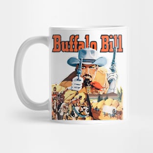 Buffalo Bill On The Horizon Western Cowboy Retro Comic Mug